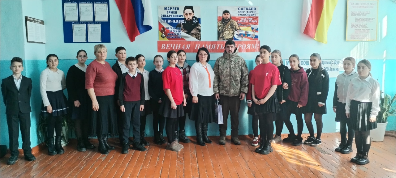 Встреча  с участником в Сирии и на СВО сержантом Османовым Зауром Арсеновичем.